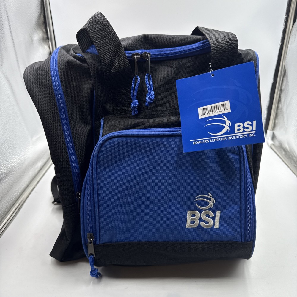 BSI Deluxe Single Bowling Bag Black/Blue