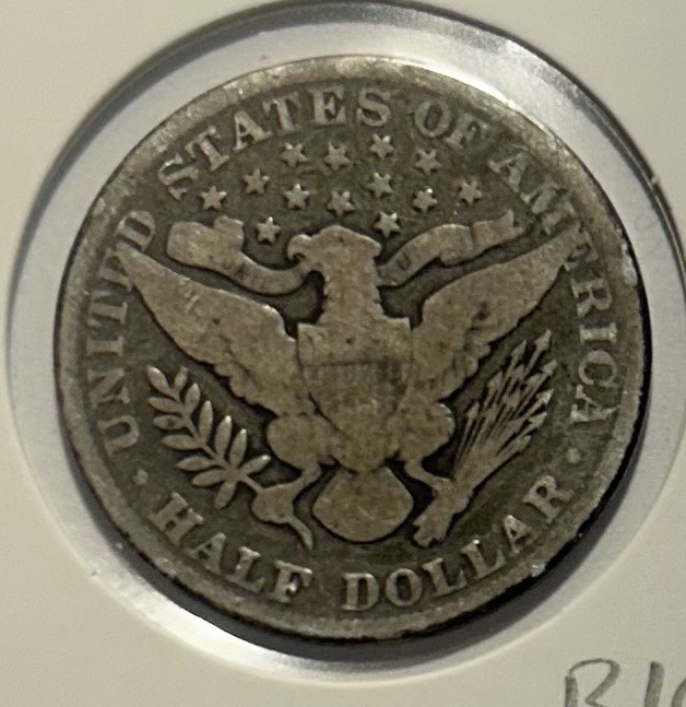 1899 Silver Barber Half Dollar - B102