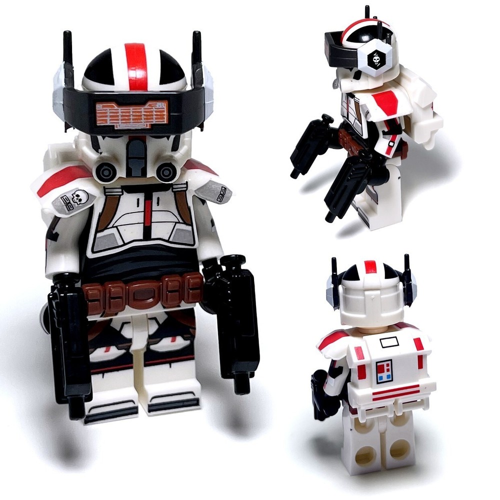 Bad Batch Custom Minifigures Star Wars Lego Clone Force 99 Elite Black Commandos