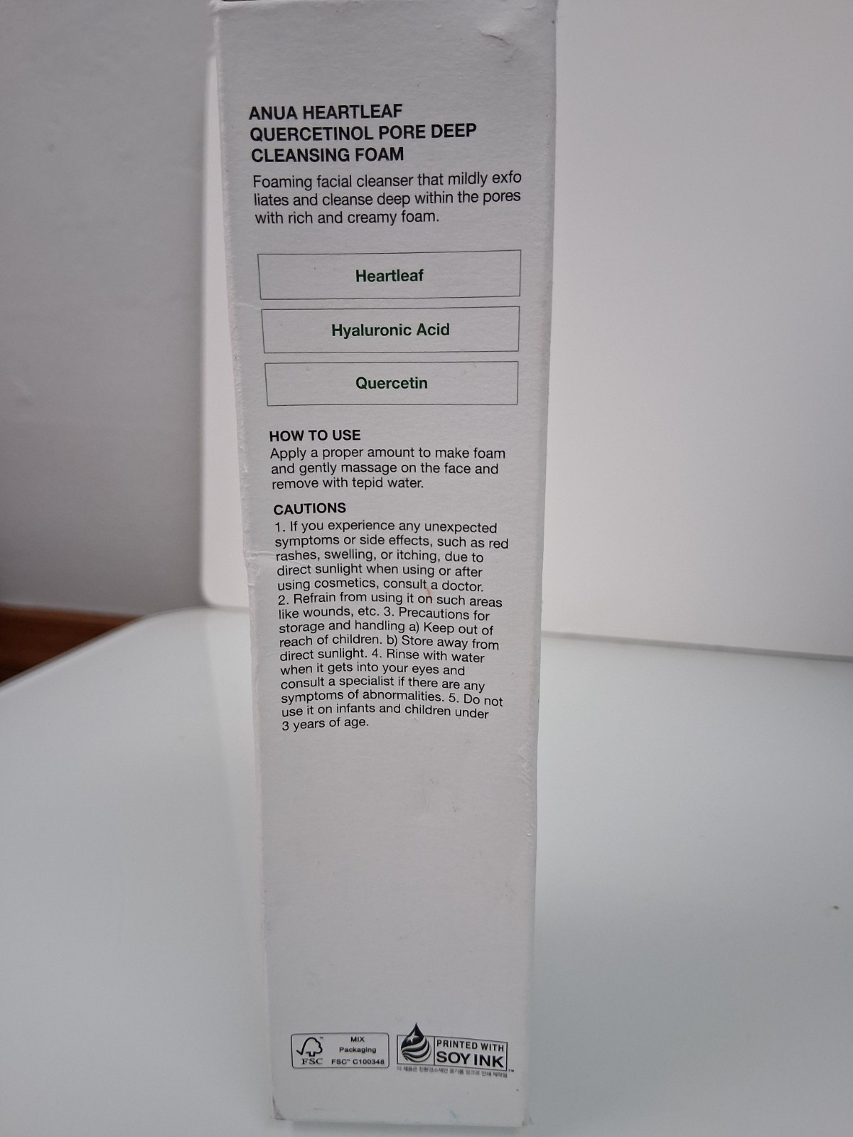 Anua Heartleaf + BHA Quercetinol Pore Deep Cleansing Foam 5.07 fl oz, Exp 12/26