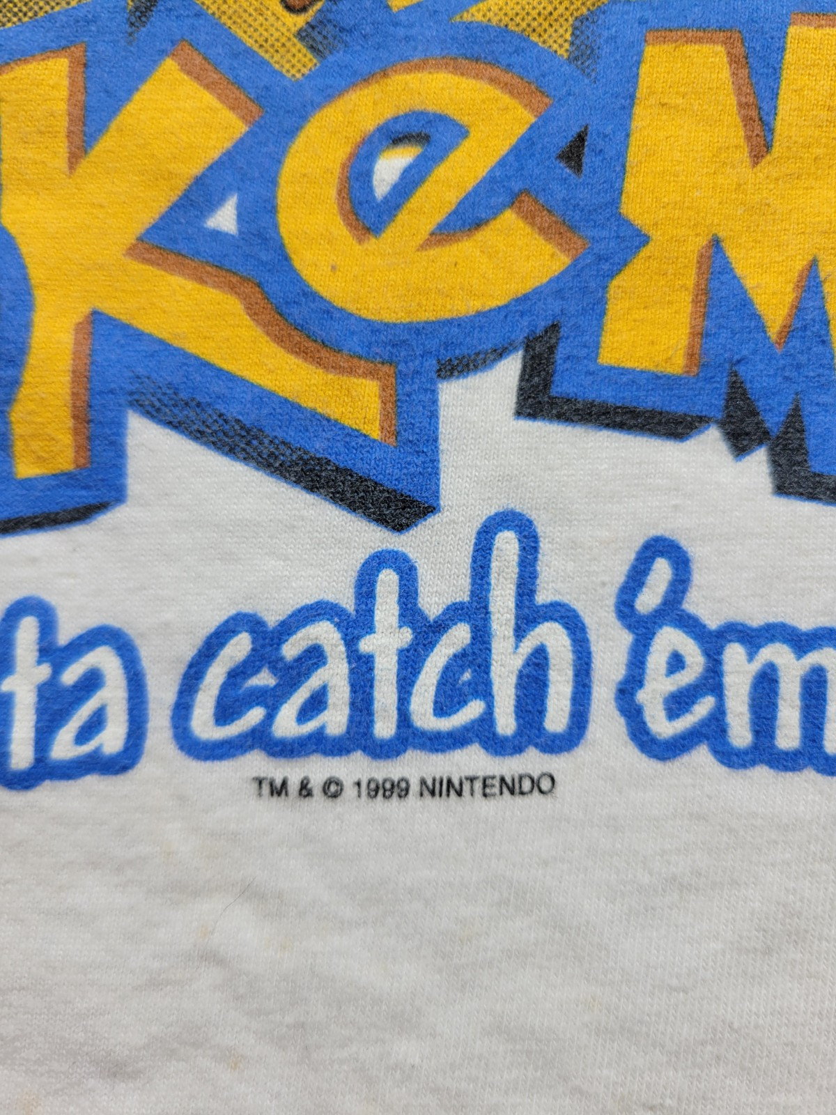 Vintage Pokemon 1999 Nintendo T-Shirt Youth Large