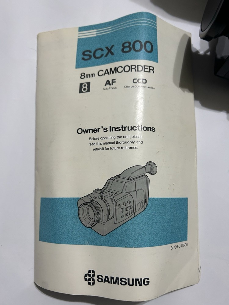 Samsung Scx 800 8mm Camcorder