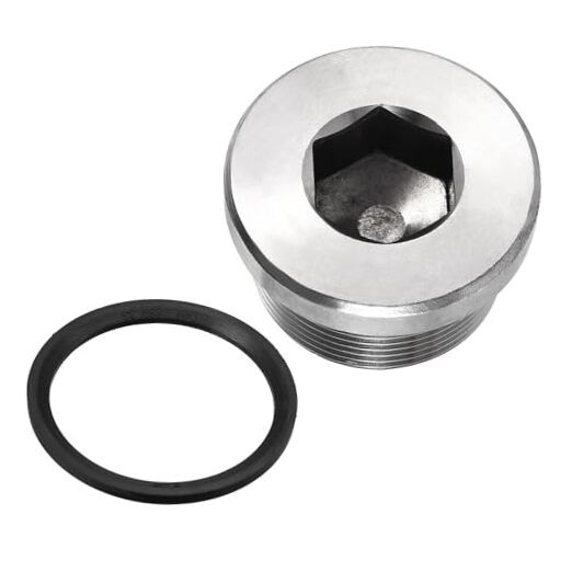 M33 x 1.5 Stainless Steel Pipe Plug, Internal Hex Head Socket Pipe Fitting |