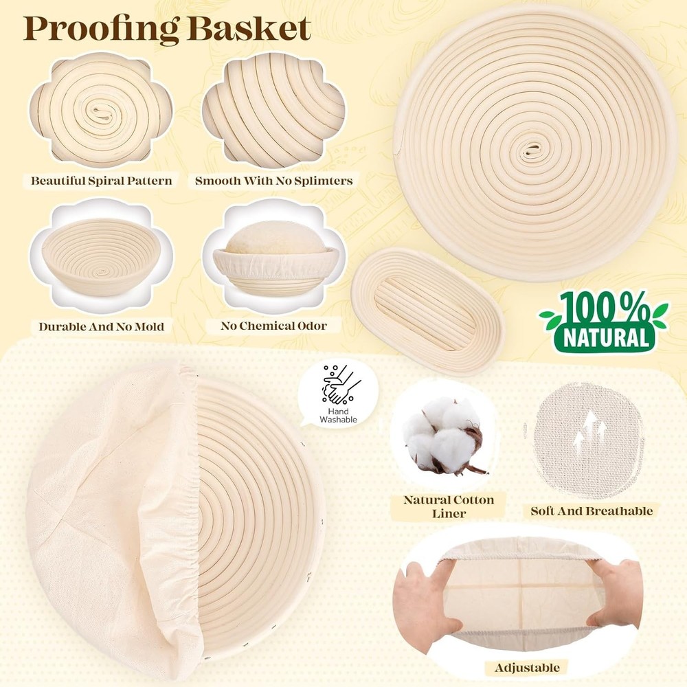 Sourdough Starter Kit with Jar 39pc Bread Baking Tools Gift Set Home