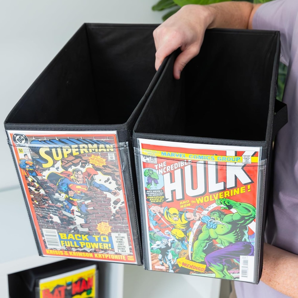Comic Book Storage Box with Comic Book Display Window