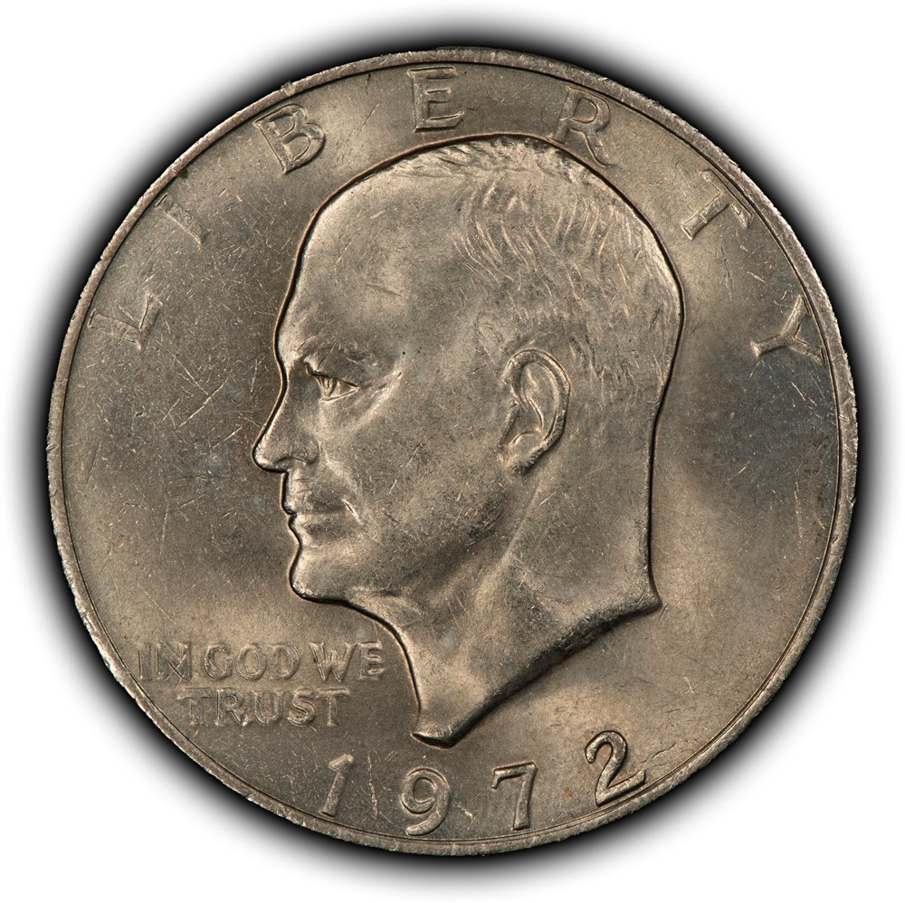 1972 Ty 2 $1 Eisenhower Dollar - Type 2 - Luster - SKU-Z6661
