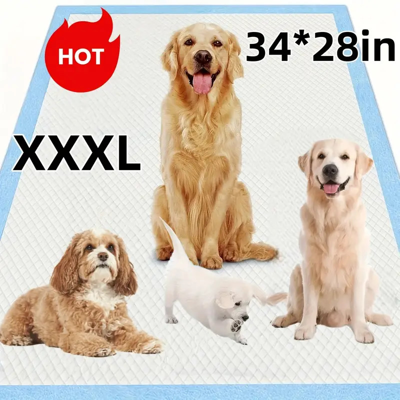 Dog and Puppy Training Pads, X-Large 28x34 inches 100 Count Dog Pee Potty