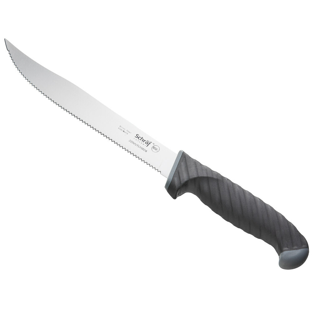 Schraf 8" Serrated Utility Knife with TPRgrip Handle