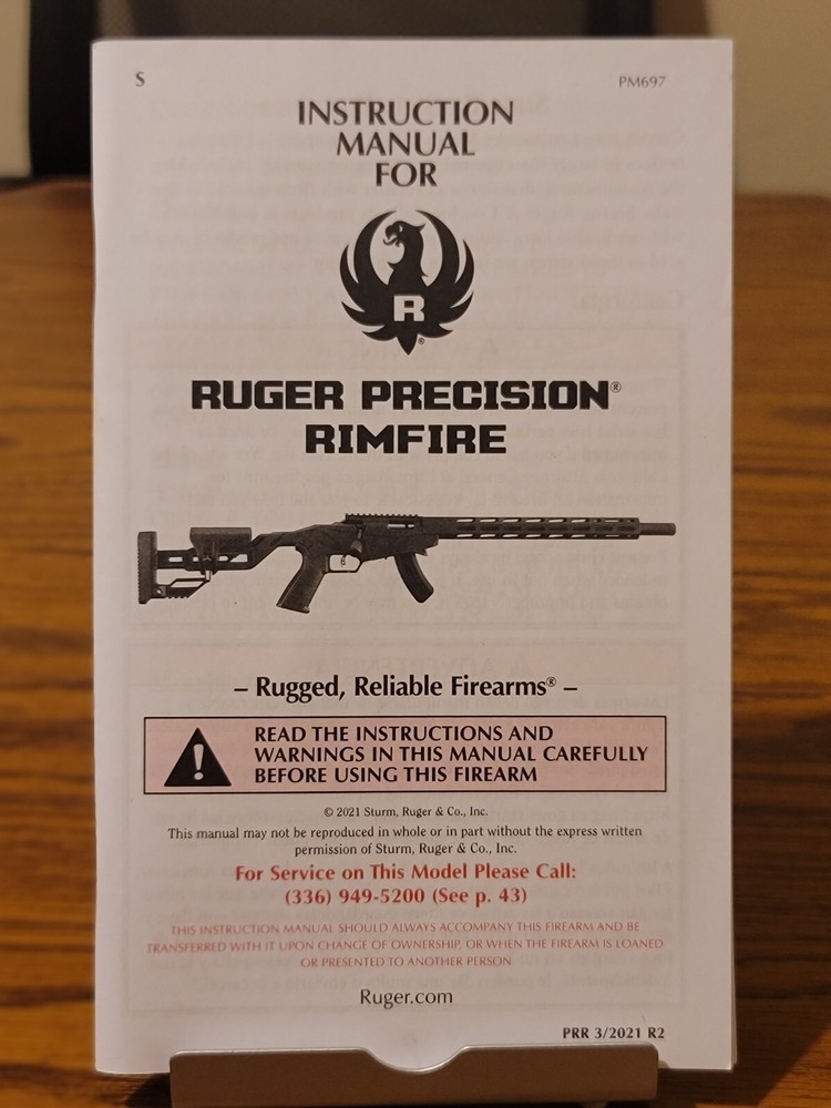 Ruger Precision Rifle Owner's Manual