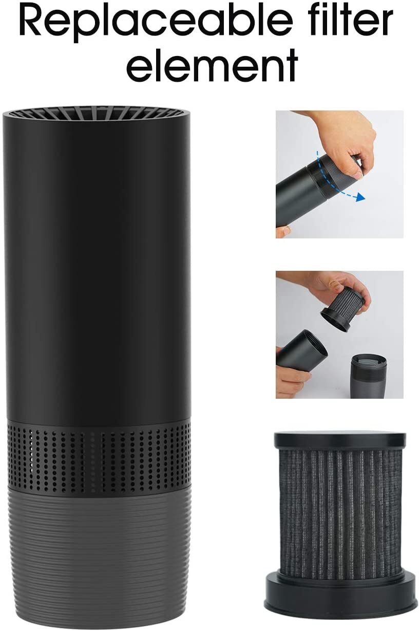 Portable Air Purifier for Home Car 2022 Upgraded H13 True HEPA Filter Cleans Air