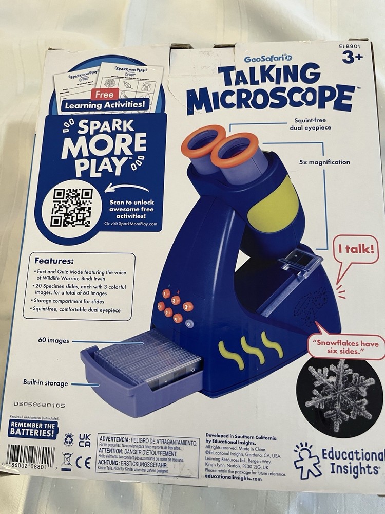 Educational Insights GeoSafari Jr. Talking Interactive Microscope Ages 3+
