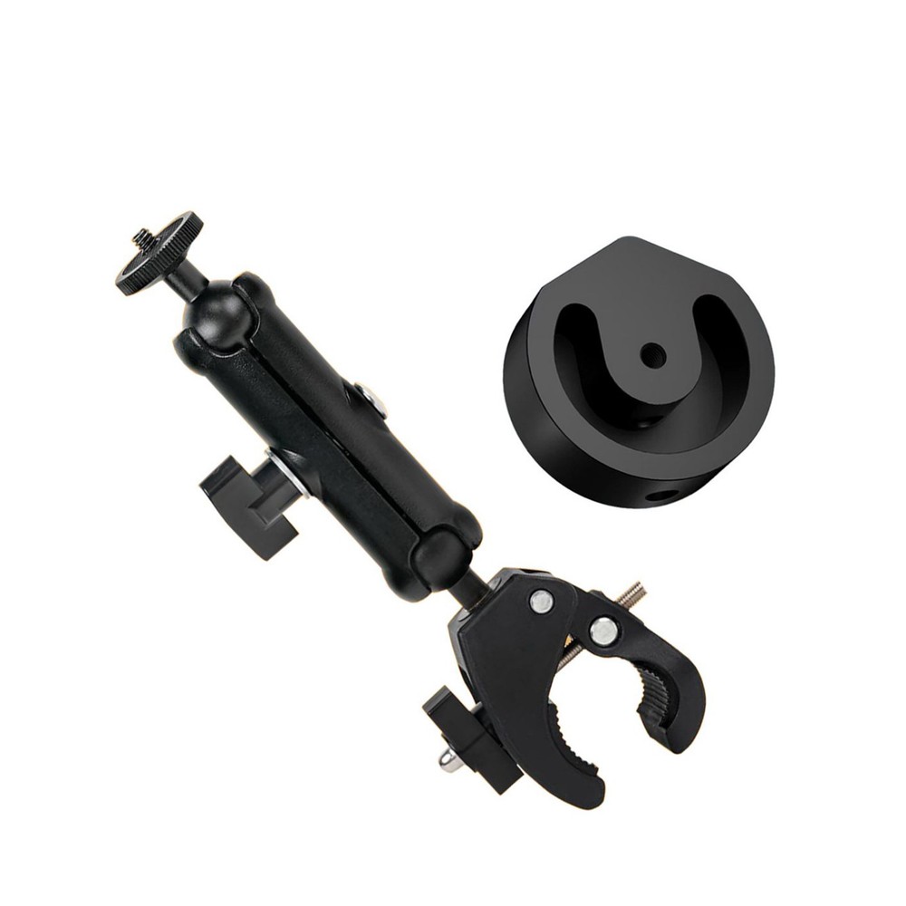 For Starlink Mini Mount Base RV Ladder Mount Adjustable Clamp Mount Black