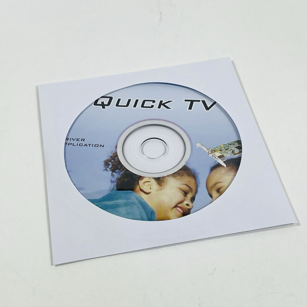 Quick TV Driver Application CD-ROM Software Disc