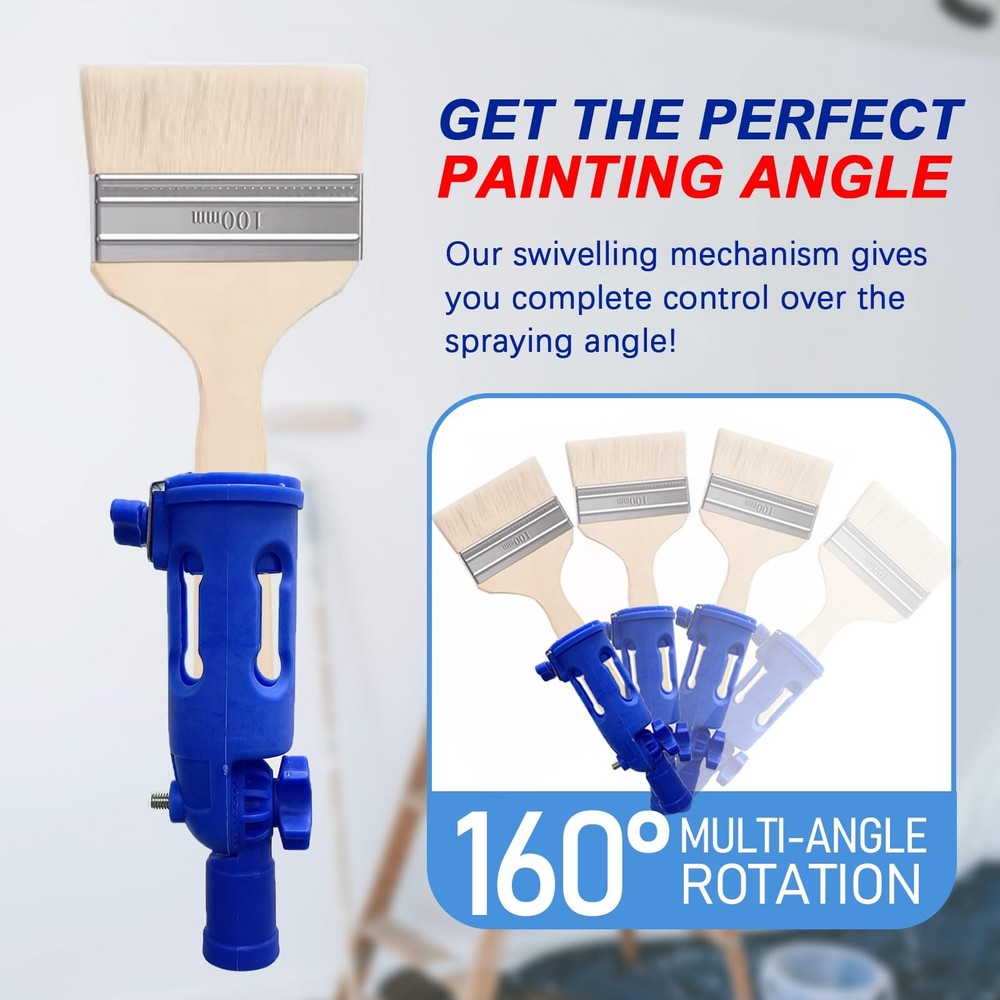 MultiAngle Paint Brush Extender Extension Pole Attachments for Brushes and