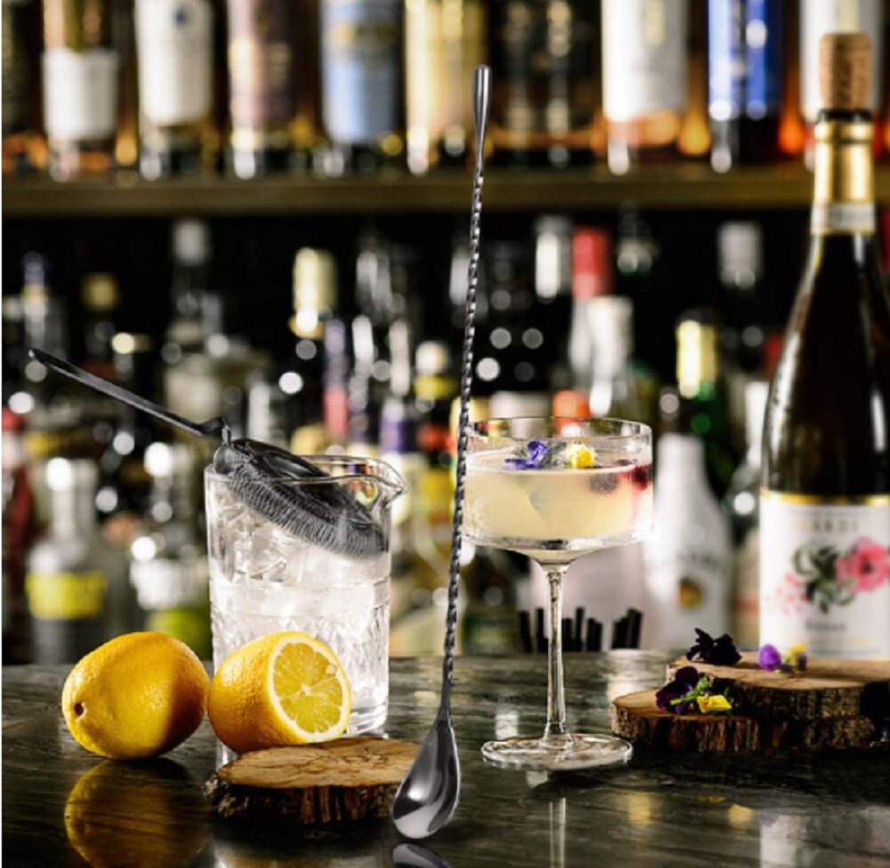 12 Inches Stainless Steel Bar Spoon Bartender Cocktail Shaker Cocktail Mixing US