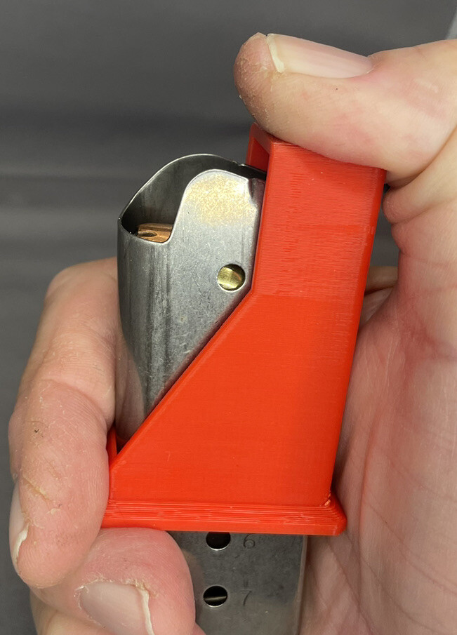 1911 Single Stack .45acp 45 acp .45 Magazine Speed Loader Speedloader -RED