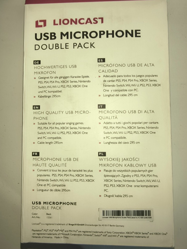 Lionacast USB Microphone Double Pack