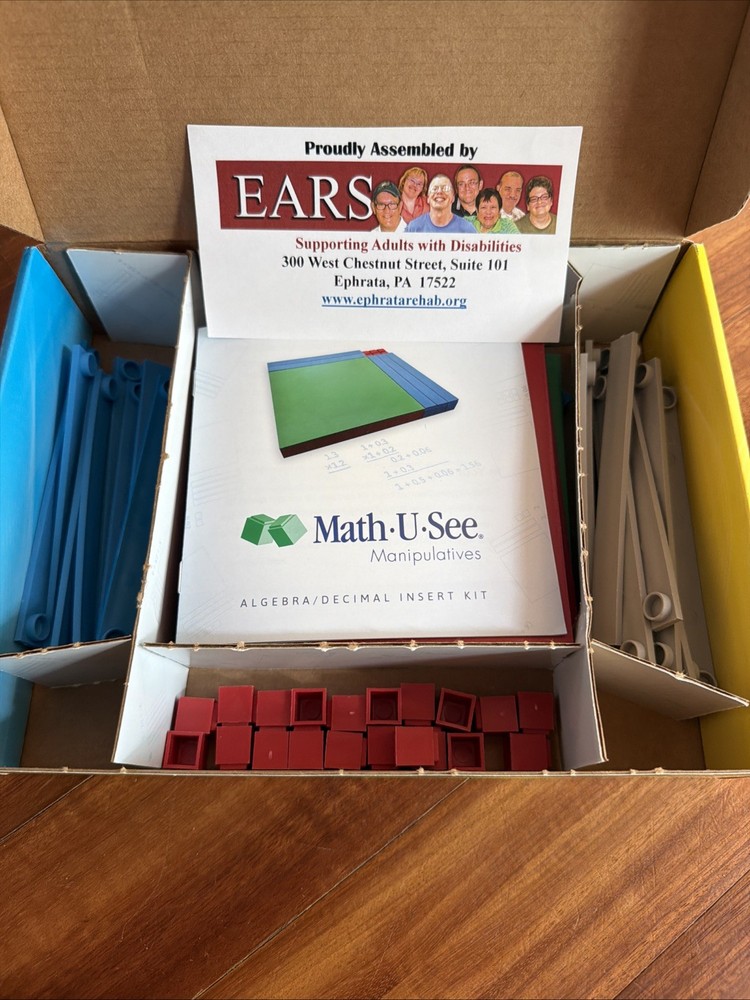 Math-U-See Manipulatives Algebra/Decimal Insert Kit