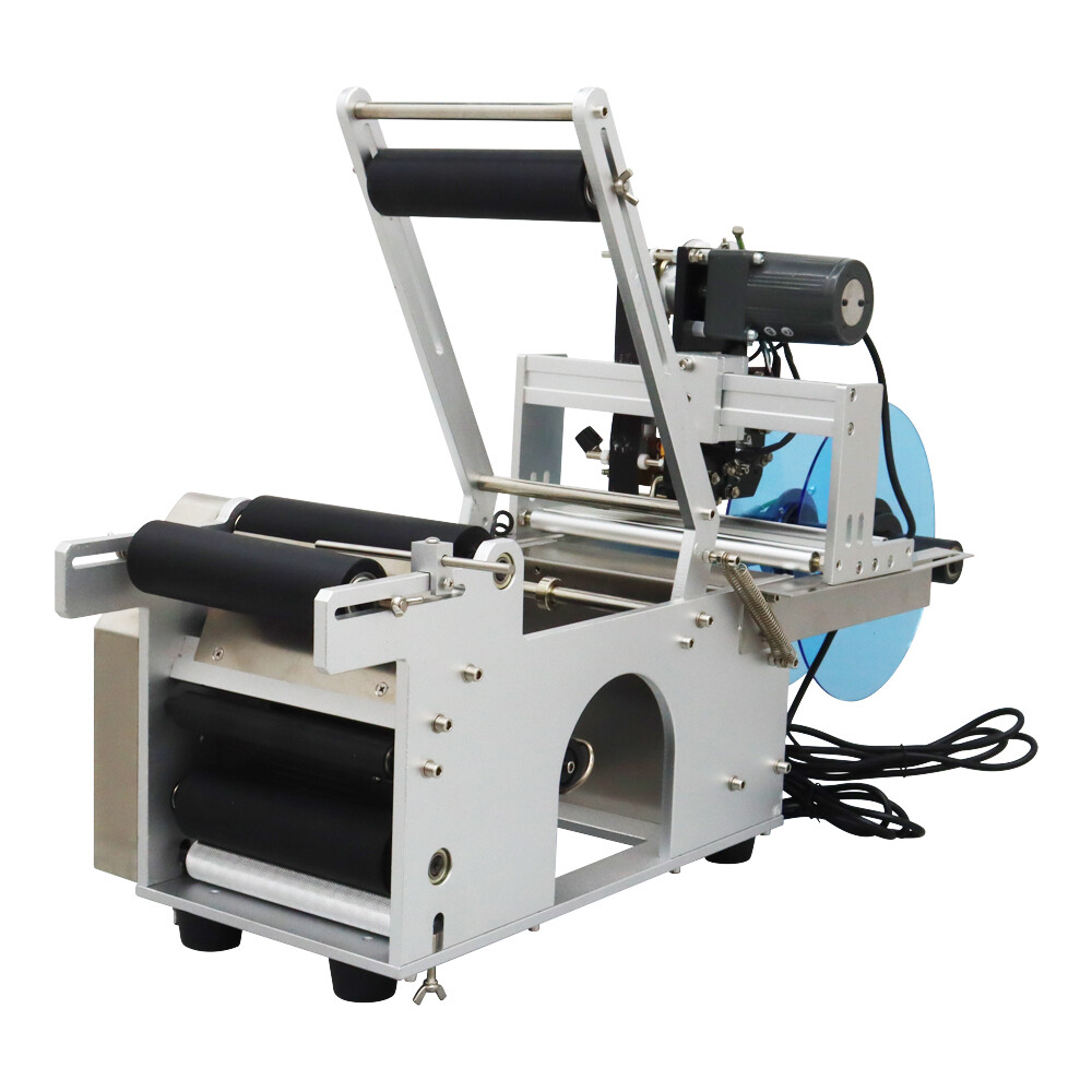 Round Bottle Labeling Machine with Date Code Printer Labeller 110V High Quality