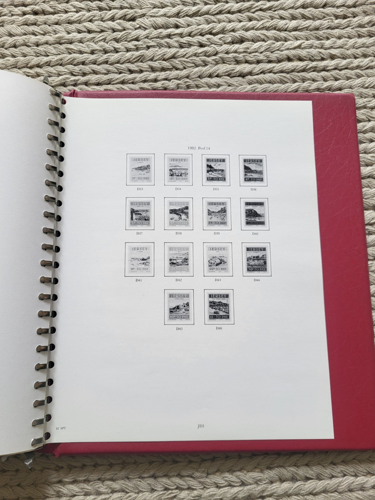 Used Channel Islands (Guernsey & Jersey) Stamp in Stanley Gibbons Album Leaves