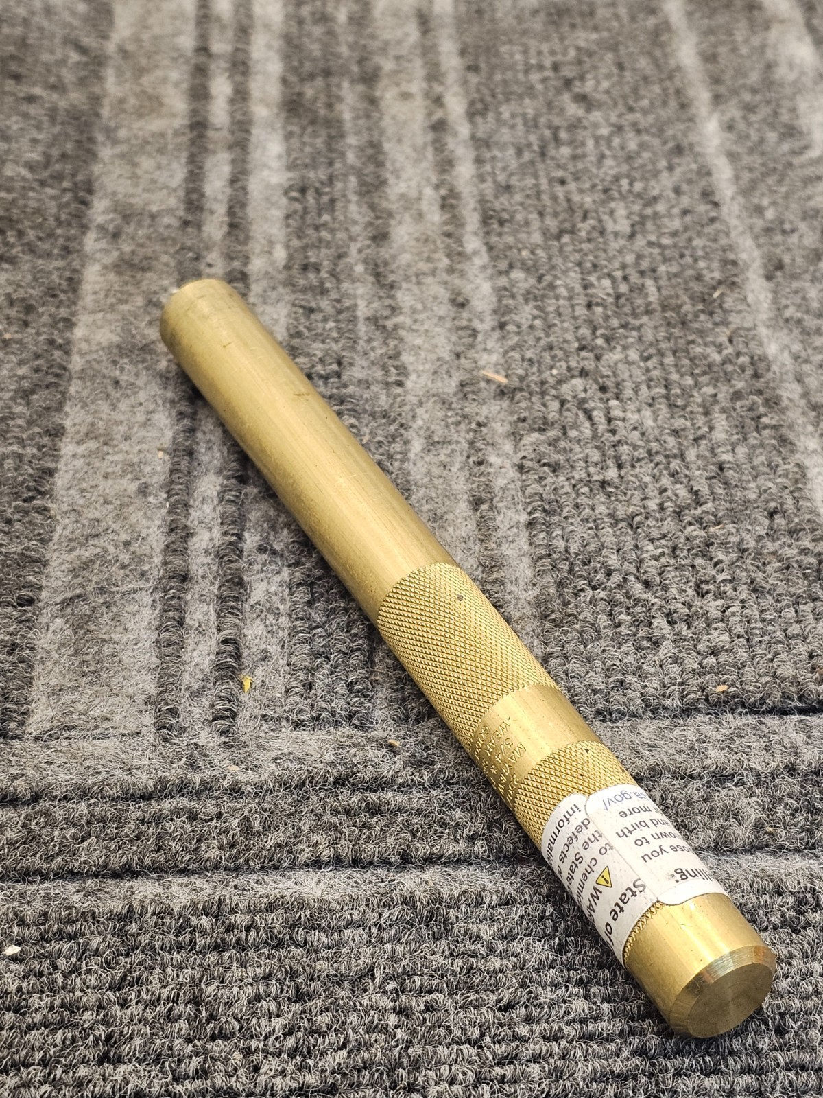 Wright Tool 9M25075: Drift Punch Knurled Brass 3/4Inch x 8 Inch