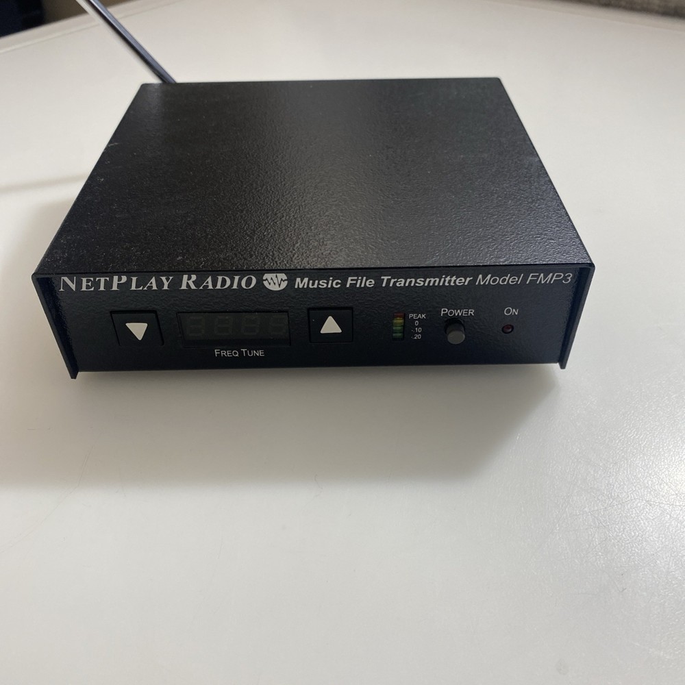 Rare Music File Transmitter NetPlay Radio Model FMP3 Untested No Adapter lfdh