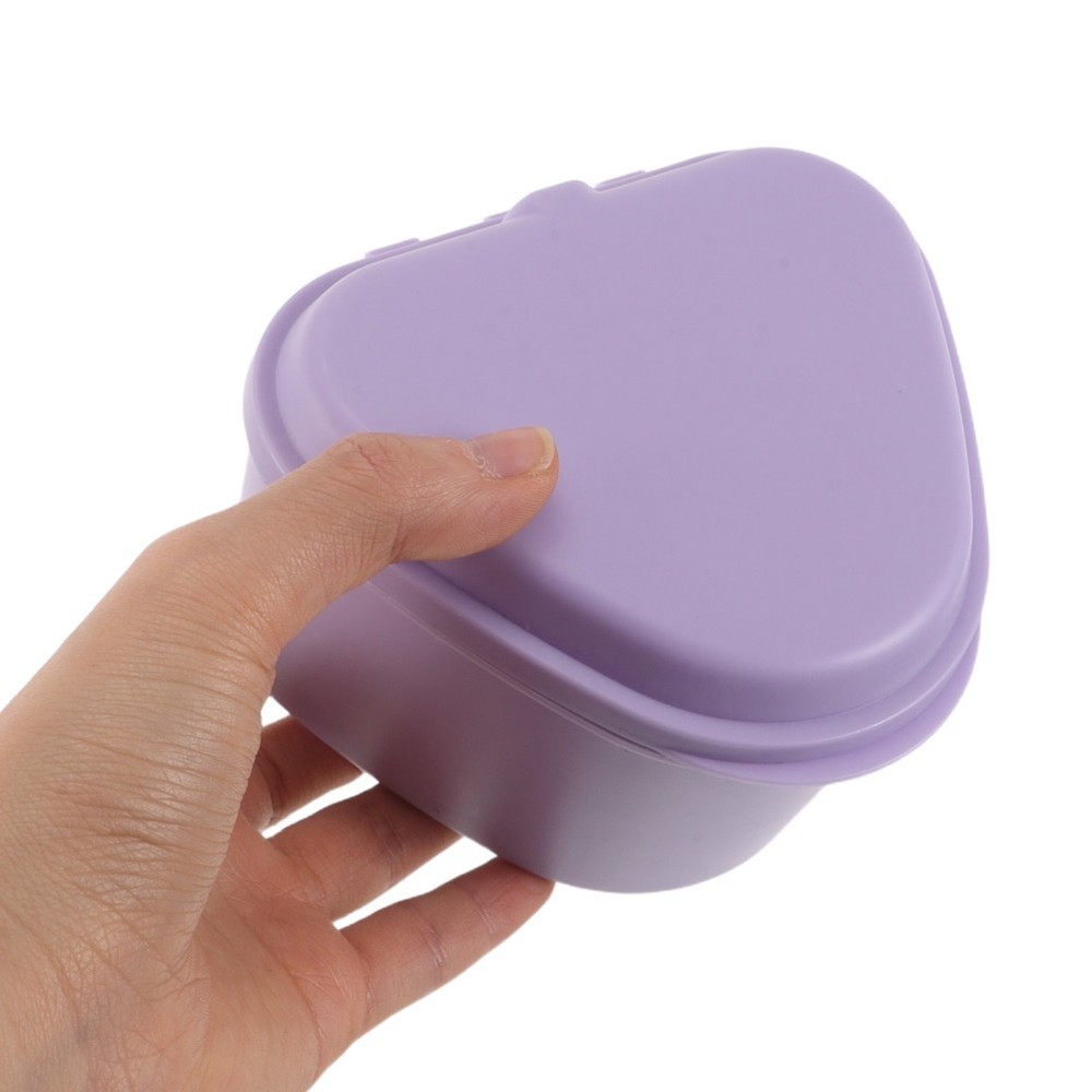 4 Pcs Denture Holder Case Storage Box Orthodontic Retainer Cases Hard Plastic