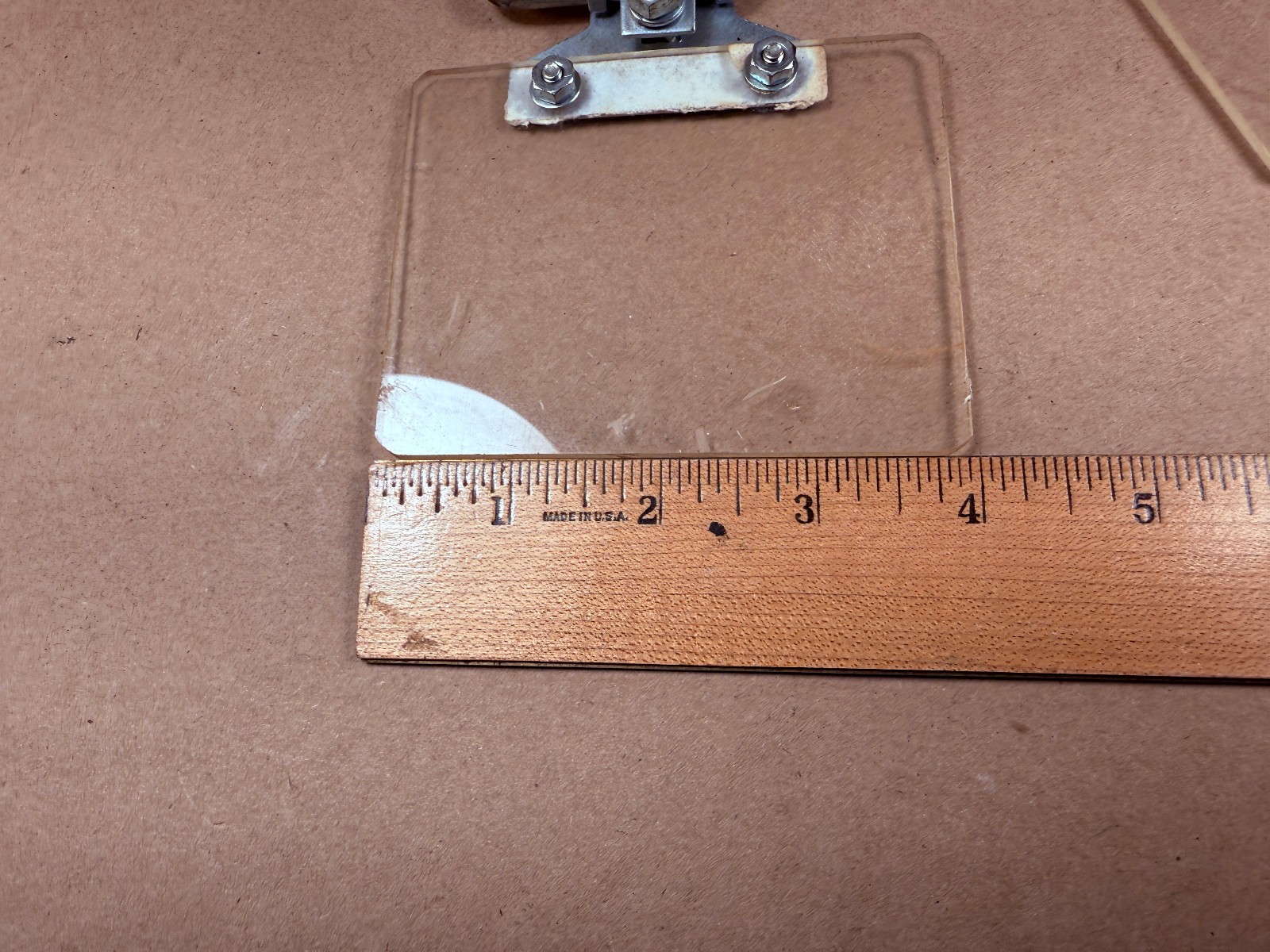 Pair Used Baldor Compatable Bench Grinder Eye Shield 4" X 3-1/4” w/ Bracket