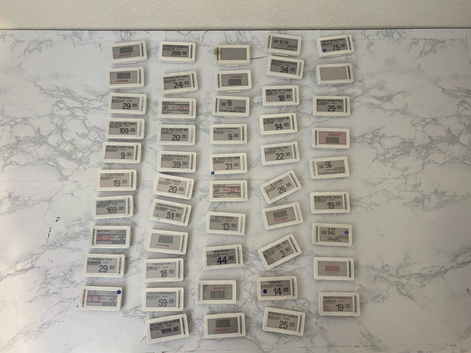 LOT OF 50 Electronic Shelf Price Labels Altierre ETAG210E4 2.5X1 Inch