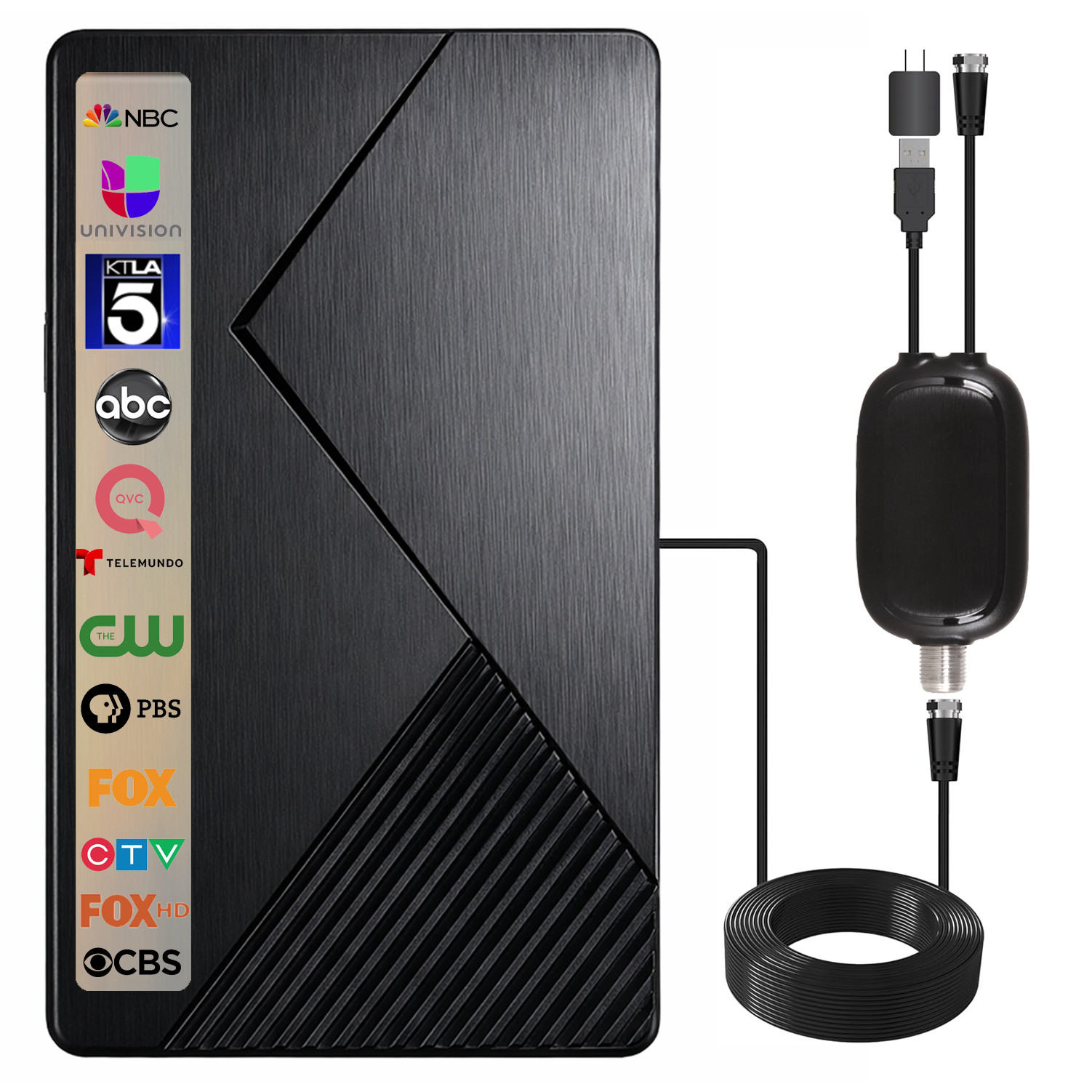 Five Star Flat Panel Indoor TV Antenna Local Channels In 4k And 1080p Hd Quality