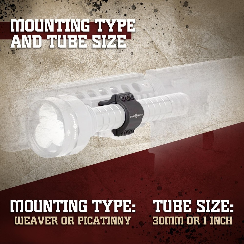 Sightmark 30mm1-Inch Quick Detach Mount Medium Height