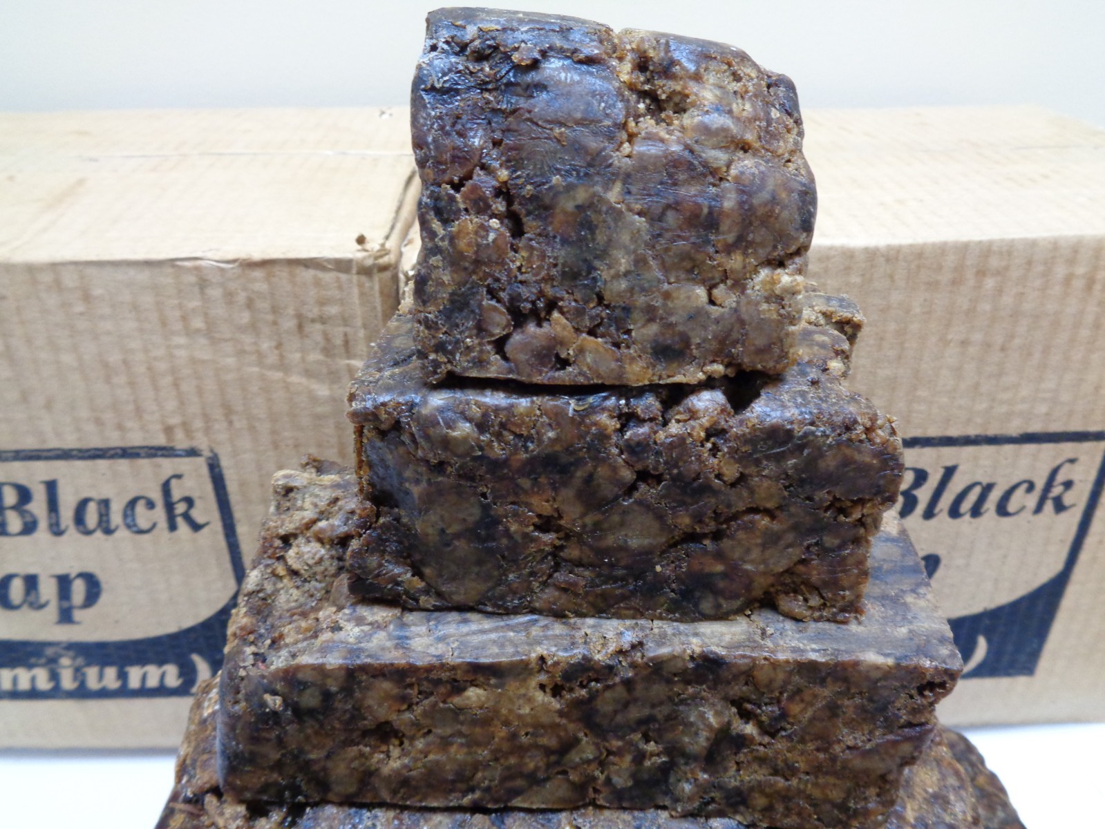 Raw African BLACK SOAP Organic Unrefined From GHANA Premium Quality Choose Size