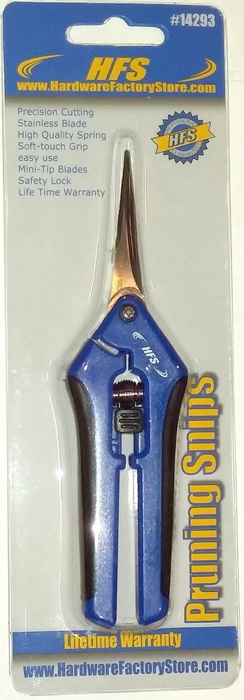 HFS(R) Softgrip Micro-Tip Pruning Snip, Leaf Trimmer, Scissor, Quick Pruning