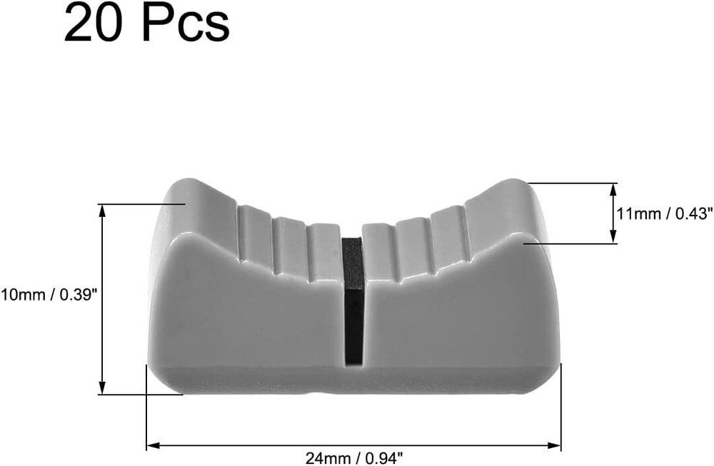 24Mmx11Mmx10Mm Console Mixer Slider Fader Knobs Replacement for Potentio