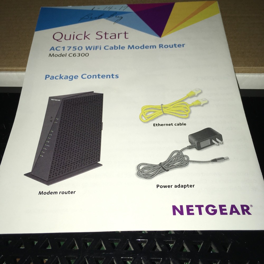 Netgear AC1750 WiFi Cable Modem Router