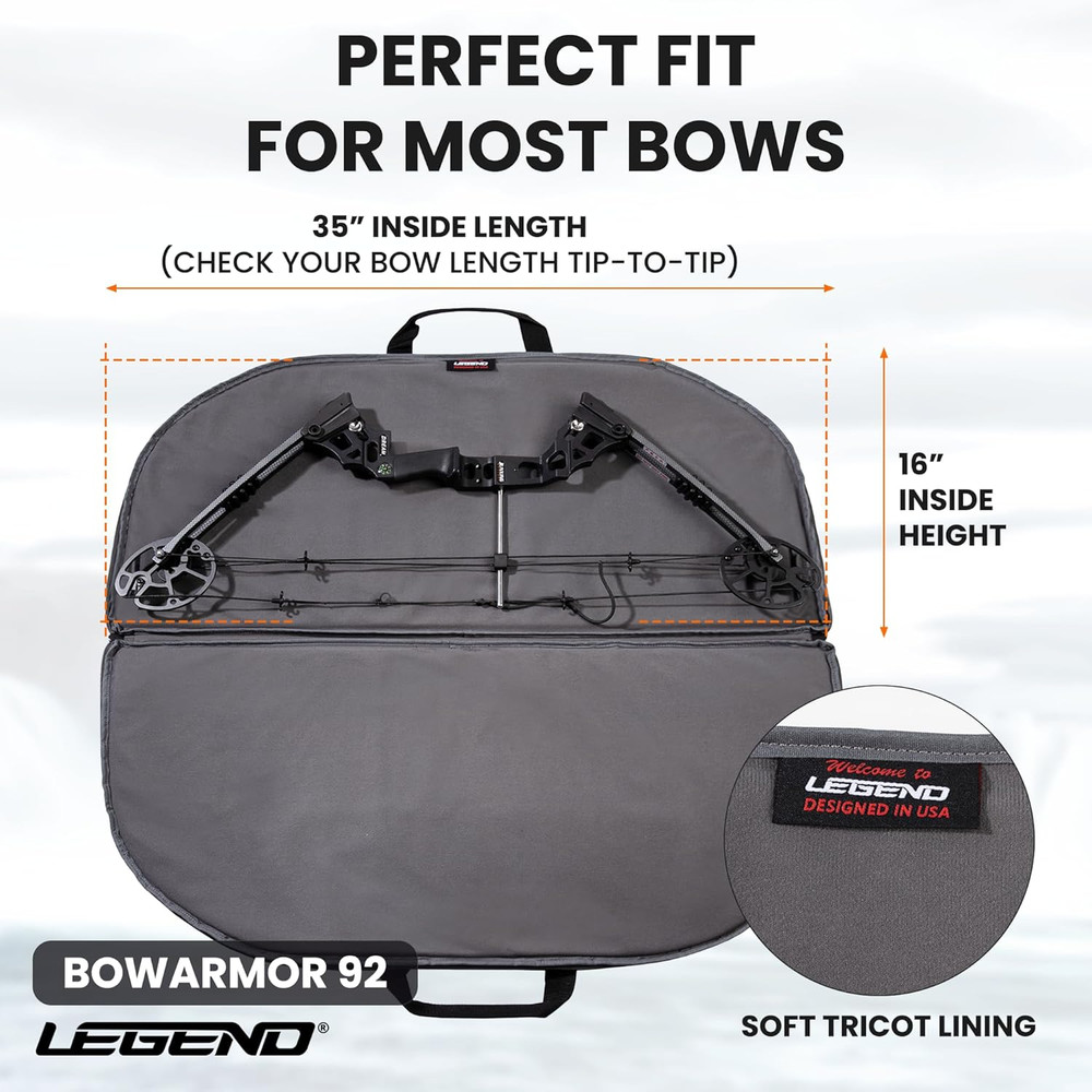 Bowarmor Soft Compound Bow Case - Carry Your Archery Accessories - Thick Protect