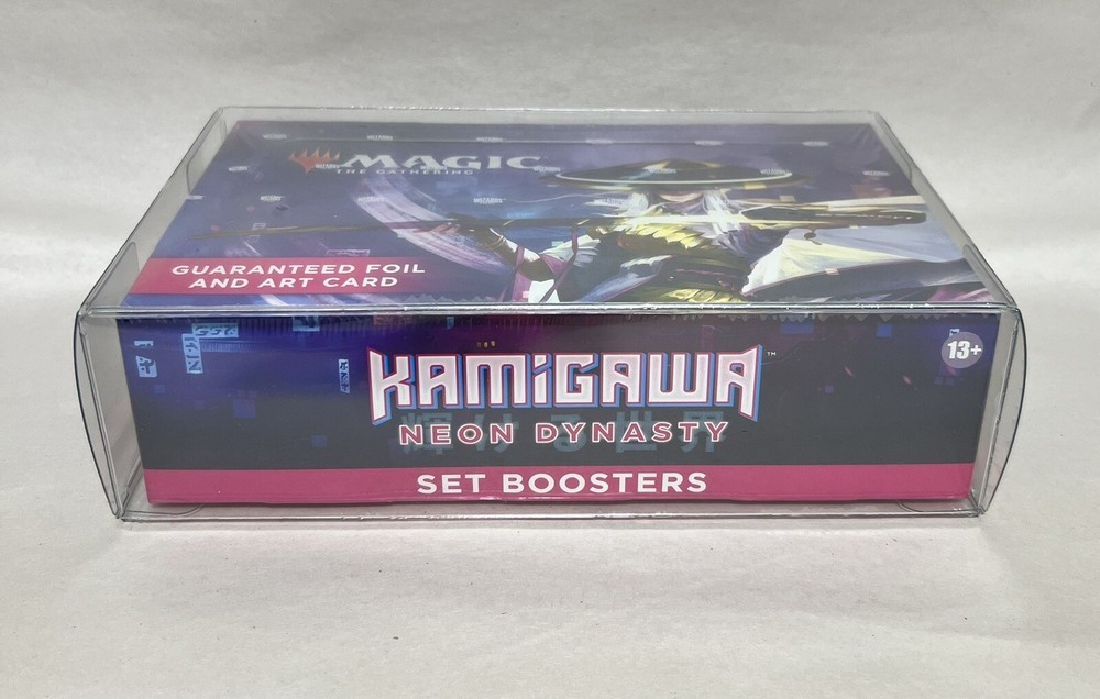 Magic the Gathering MTG Set Booster Box Protective Case - Plastic Protector Case