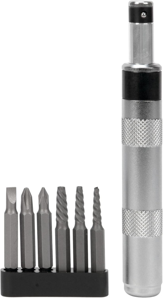 W2503 1/4-Inch Impact Driver & Extractor and Bits , Black