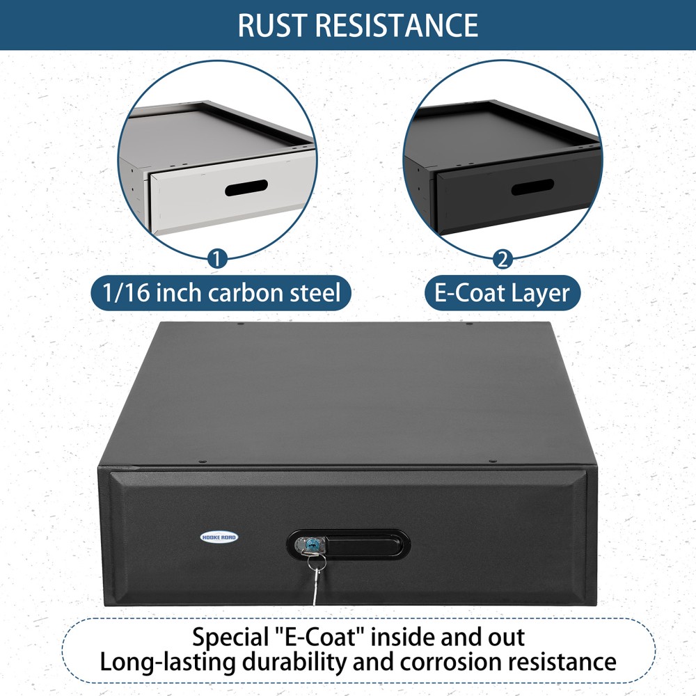 Cargo Drawer & Fridge Slide Mount for 15-25 Jeep Wrangler JK JL Ford Bronco 4-Dr