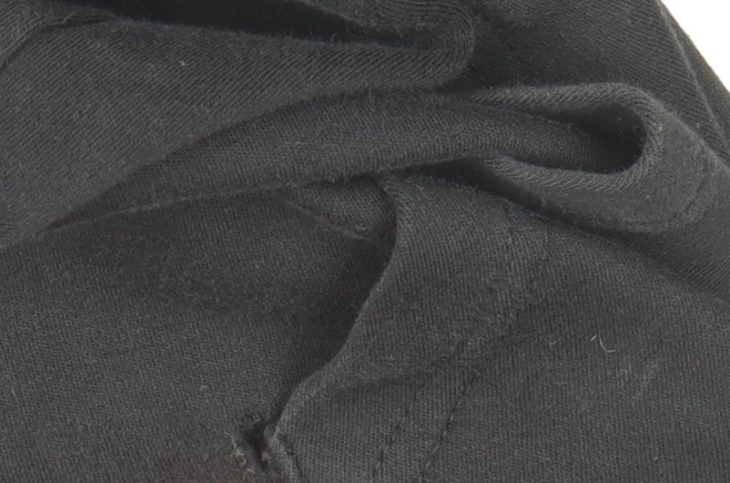 White Threads Men's Black L Basic Hooded Zip Activewear Jacket