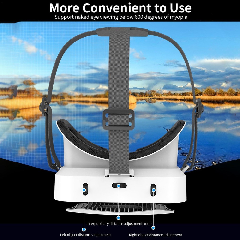 Phone VR Headset Adjustable VR Headset Comfortable VR Goggles/Glasses