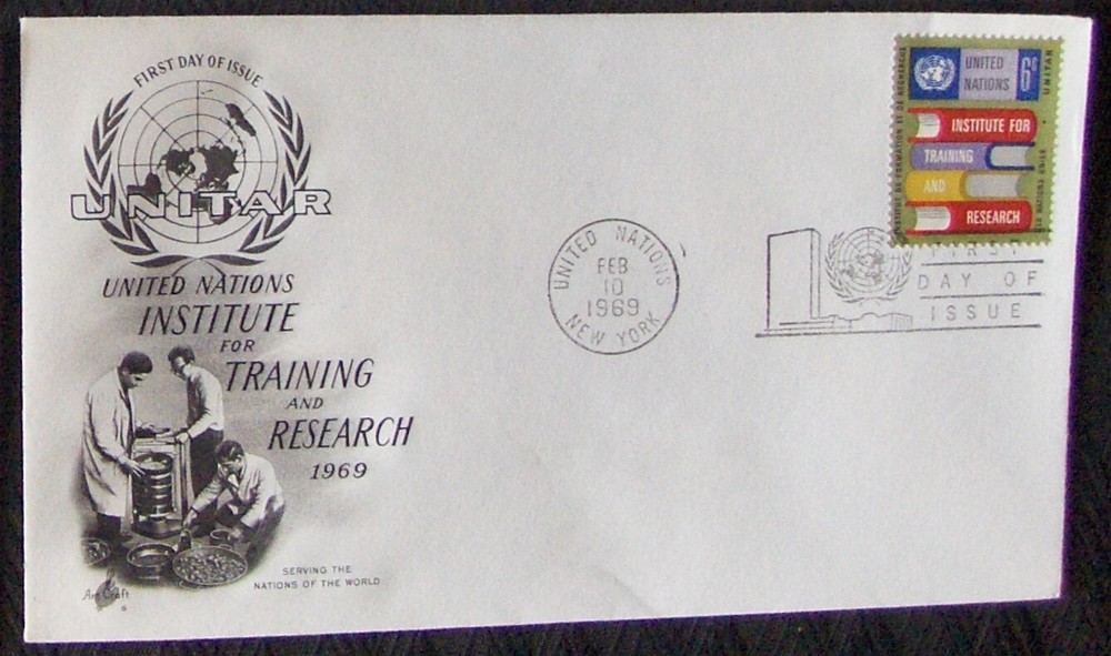 United Nations FDC FOR TRAINING & RESEARCH, NY 1969.