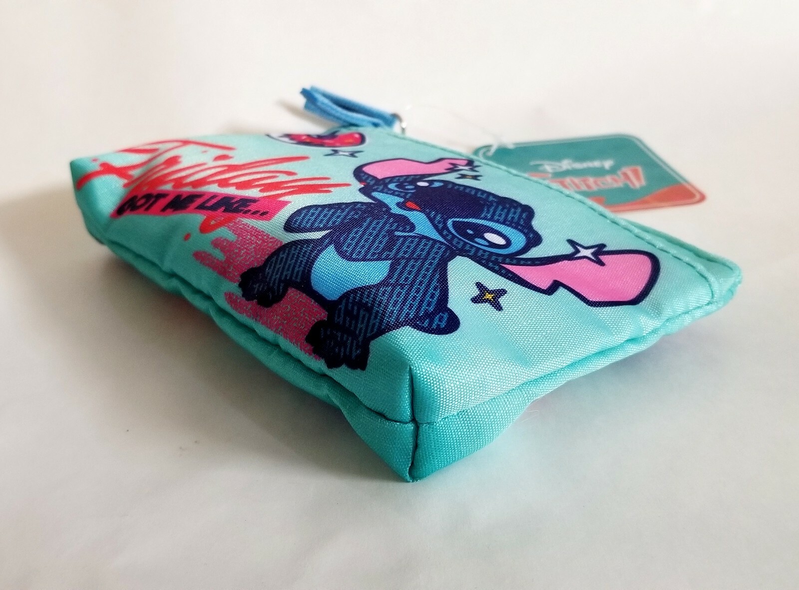 Disney Dumbo Elephant 2-Zip Pouch Change Coin Purse Card Holder Wallet Bag Case