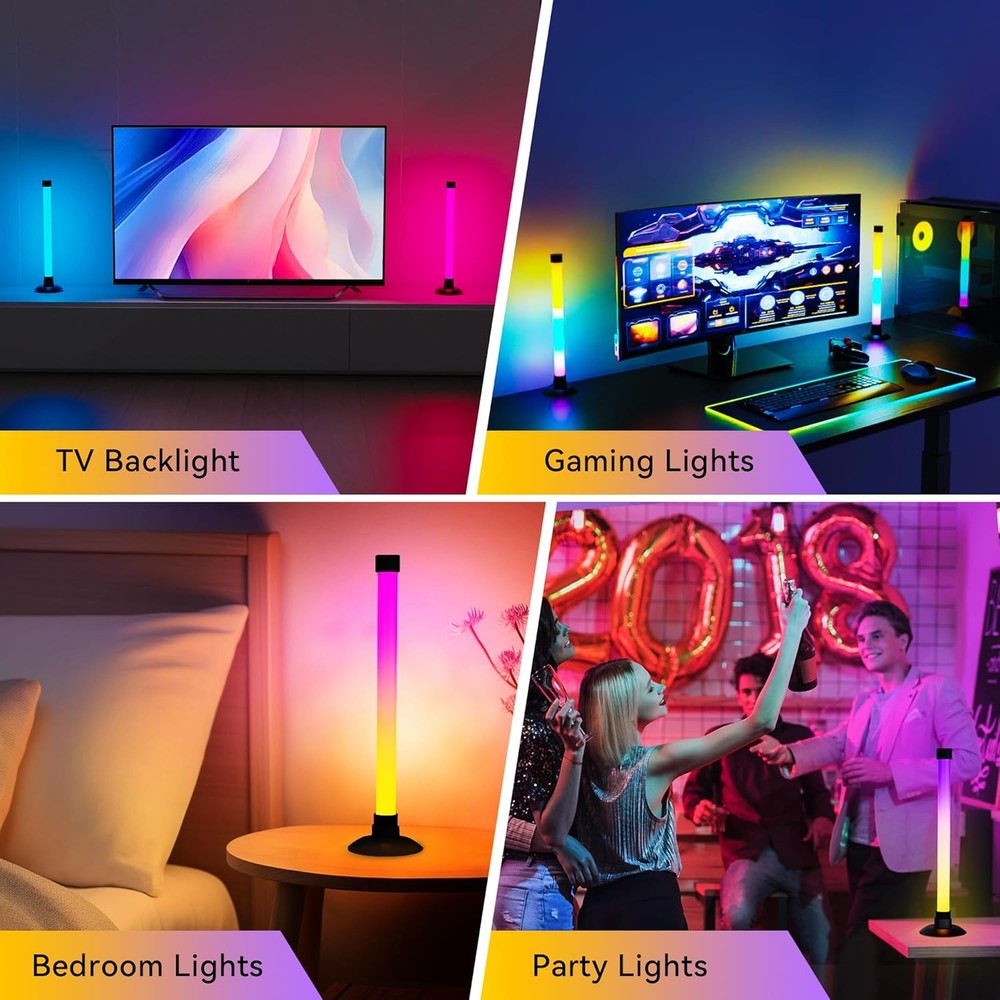 LED Light Bar Music Sync Color Changing TV Backlight App & Remote Control