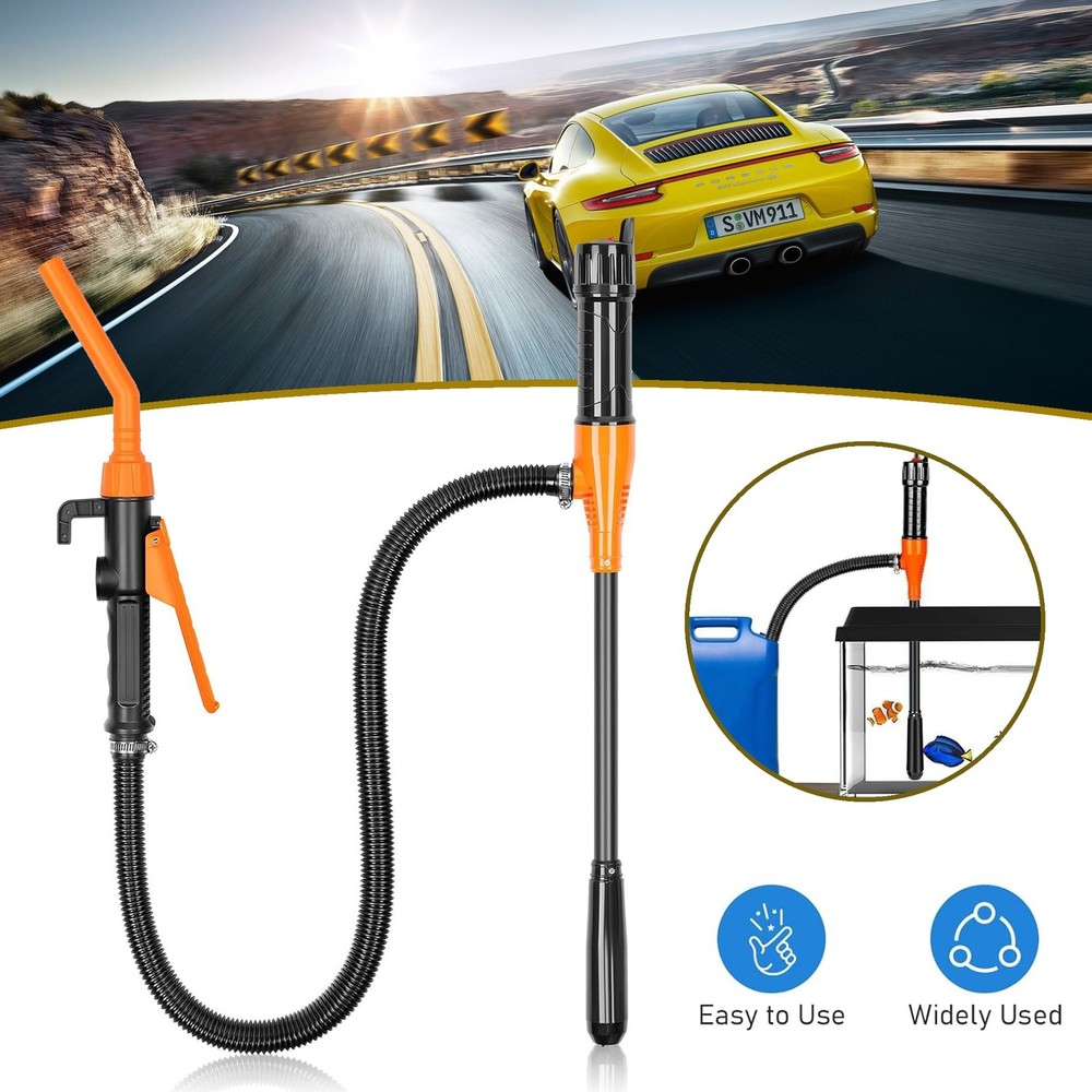 2.4 GPM Powered Battery Quick Liquid Fuel Transfer Pump with Flow Control Nozzle