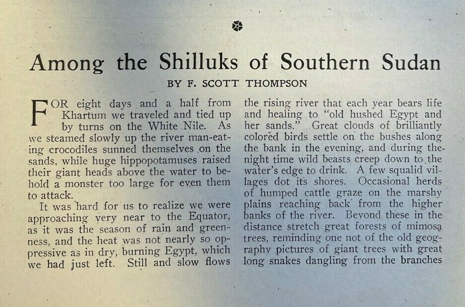 1910 Shilluks Southern Sudan illustrated