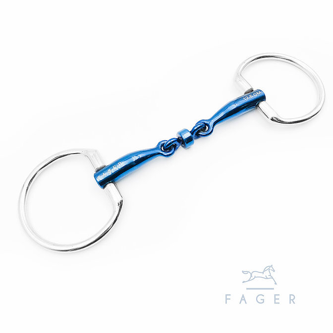 Fager Bianca Titanium Eggbutt Bit - 135mm/5.25"