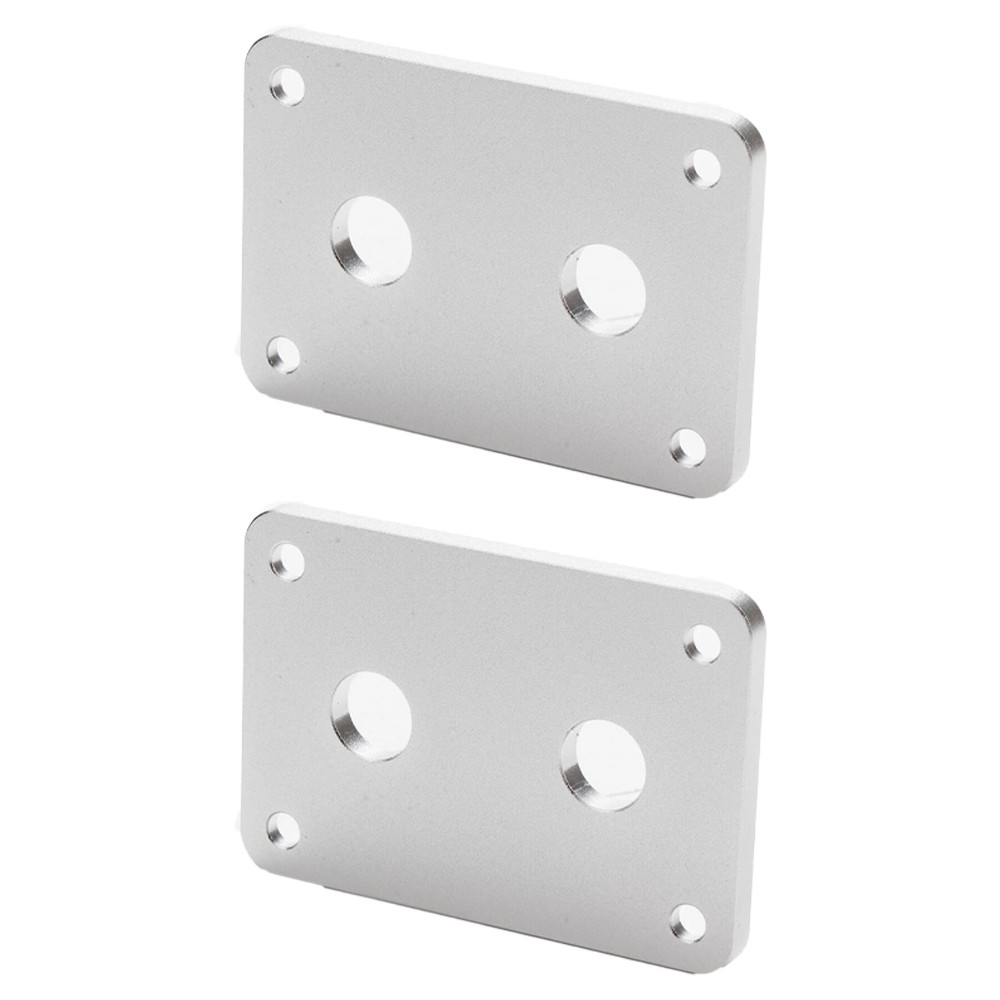 Aluminum Banana Jack Socket Plate Binding Post Speaker Panel Terminal Box 2PCS