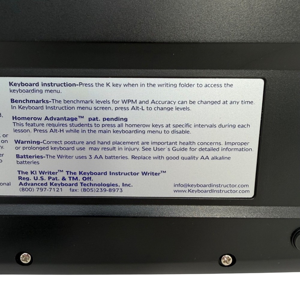 The Writer by Keyboard Instructor Word Processor - Tested/Works