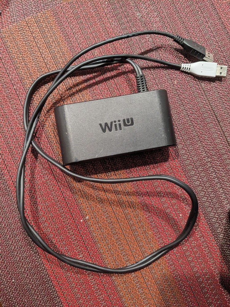 Nintendo GameCube OEM Controller Adapter for Wii U/Switch 1 & 2 WUP-028 - Tested